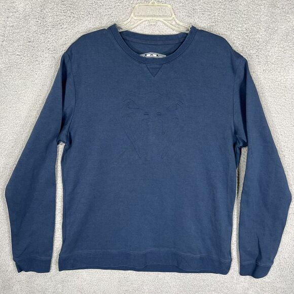 Venum Shirt‎ Mens XL Blue Snake Logo Crewneck Pullover Long Sleeve - Picture 1 of 8